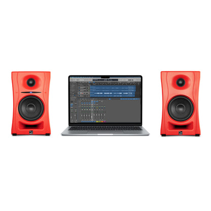 Kali Audio LP-UNF Red 2-Way Studio Monitors 4"+1". Bluetooth Onboard PAIR (Copy)