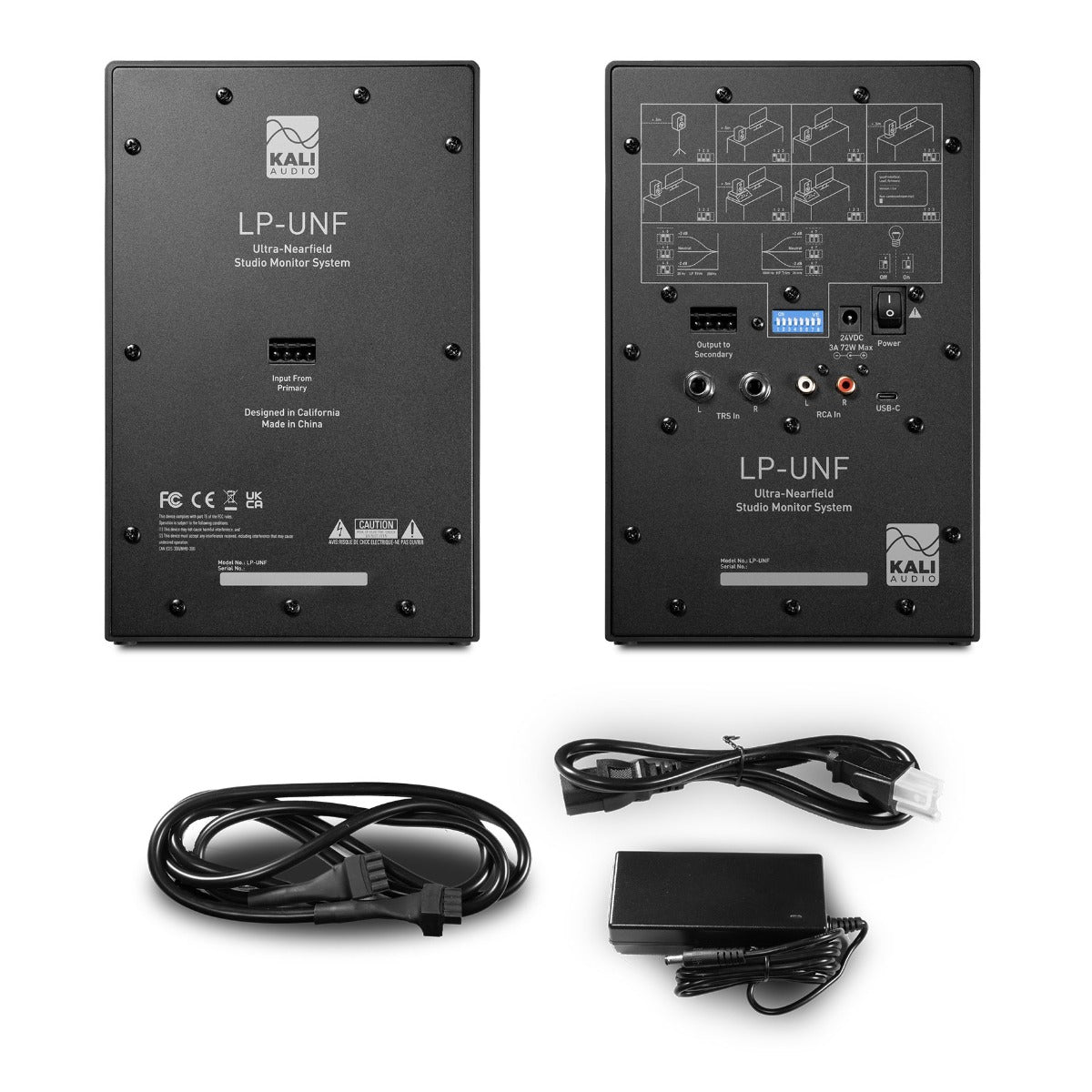 Kali Audio LP-UNF  2-Way Studio Monitors 4"+1". Bluetooth Onboard PAIR