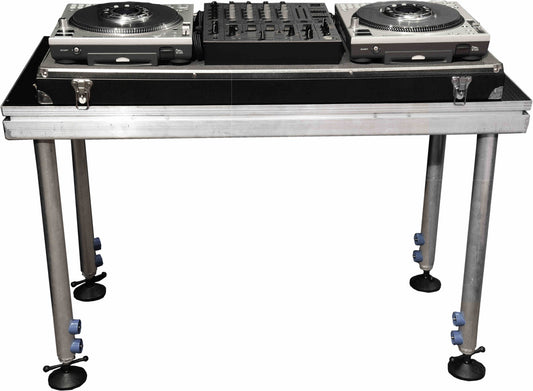 DJ TABLE/ Portable stage panel 61cmx 122cm size, 60cm to 100cm high legs