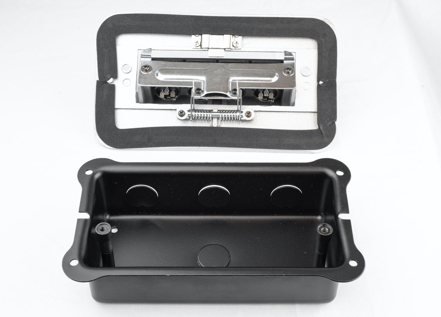 Floor Box with 4x XLR Female Connectors