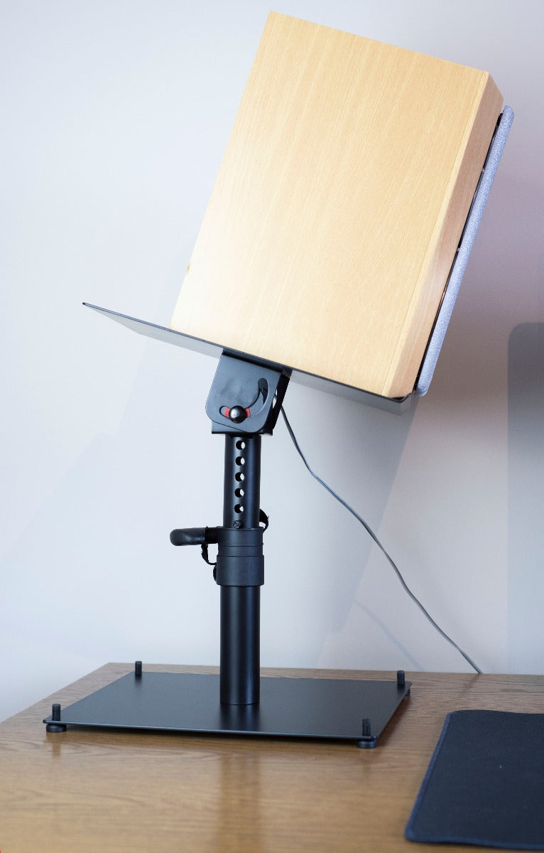 PAIR OF TABLE TOP MONITOR STAND WITH BASE PLATE