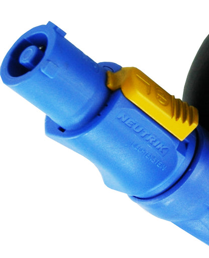 1m PowerCON Neutrik NAC3FCA [blue] to PowerCON  NAC3FCB [grey] Link Cable. 1.5 x 3-core cable