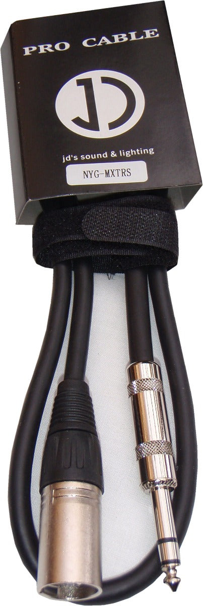 10m Male XLR to TRS (Stereo) 6.35mm jack signal cable - MXTRS