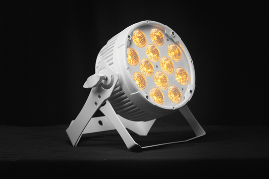 Event Lighting PAR12x12W - 12x12W RGBWAU Pro PAR with White Chassis