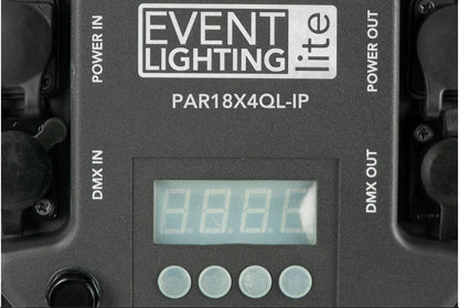 Event Lighting  Outdoor PAR18X4QL-IP -Lite Par with 18 x 4W RGBW LEDs
