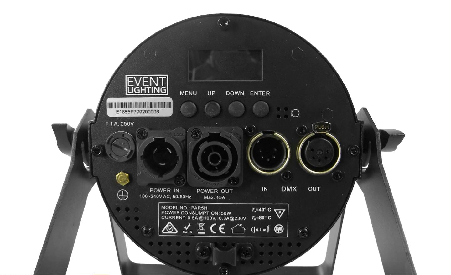 Event Lighting PAR5H (replacement for PAR5x12) - 5x12W RGBWAU Pro PAR