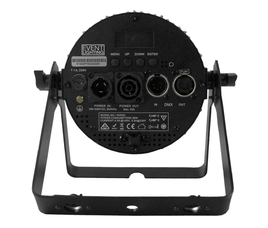Event Lighting PAR5H (replacement for PAR5x12) - 5x12W RGBWAU Pro PAR