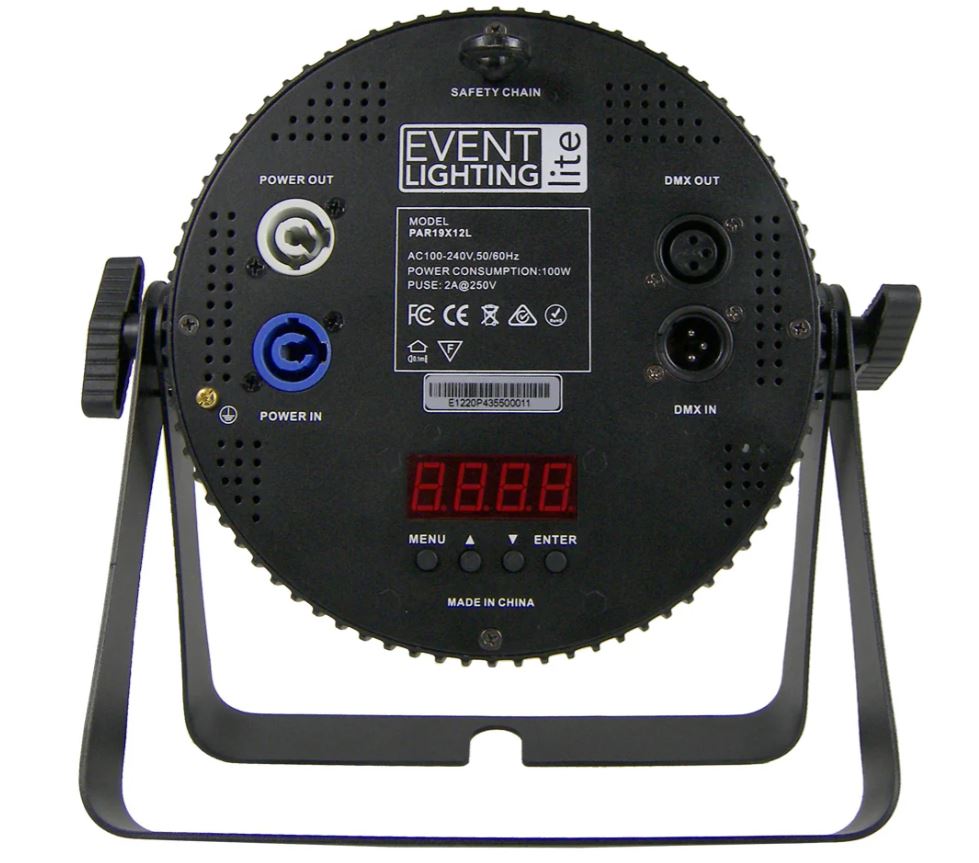 Event Lighting PAR19X12L - Indoor Lite Par with 19 x 12W RGBWAU LEDs