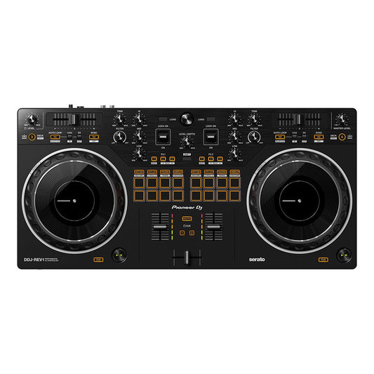 Pioneer DJ DDJ REV1 DJ Controller Scratch-style 2-channel DJ controller for Serato DJ Lite (Black)