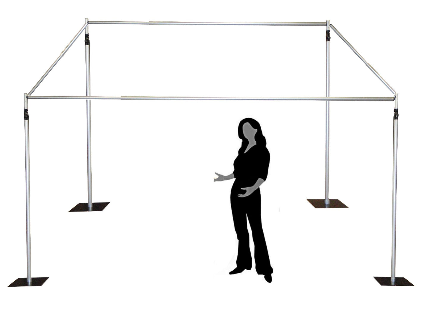 3m x 3m telescopic photobooth background stand kit support stand isolation booth 1.8-3m wide x 1.8-3m height