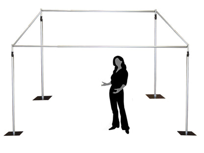 3m x 3m telescopic photobooth background stand kit support stand isolation booth 1.8-3m wide x 1.8-3m height