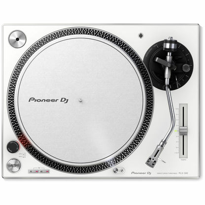 Pioneer PLX-500 Direct Drive Scratch DJ Turntable – WHITE - Includes cartridge