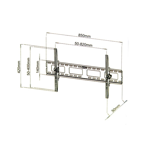 42″-80″ 100kg Universal TV / LCD / LED / PLASMA truss mount bracket with clamps