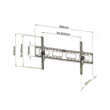 42″-80″ 100kg Universal TV / LCD / LED / PLASMA truss mount bracket with clamps