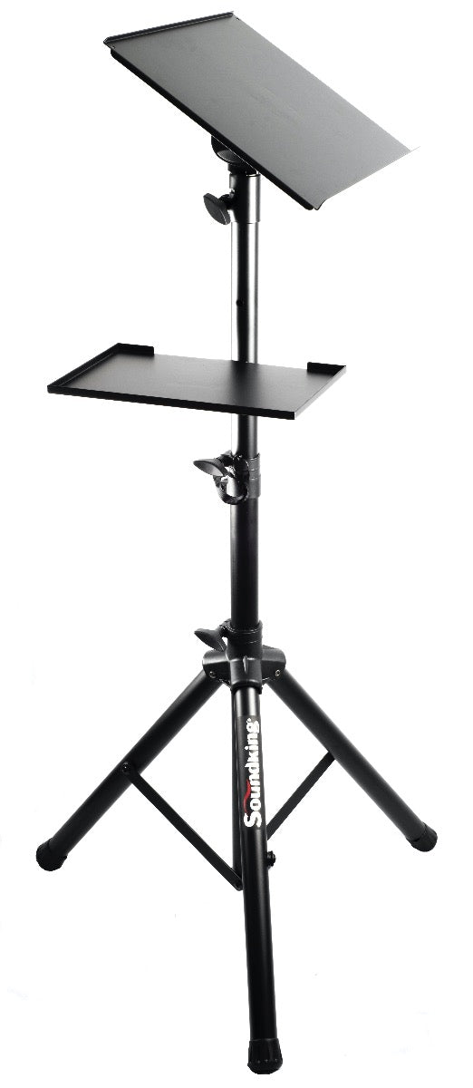 TOP TRAY WITH ADJUSTABLE TILT SOCKET TO SUIT 35MM POLE SPEAKER STAND