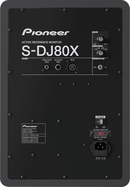 Pioneer S-DJ80X 8” active monitor speakers (PAIR)