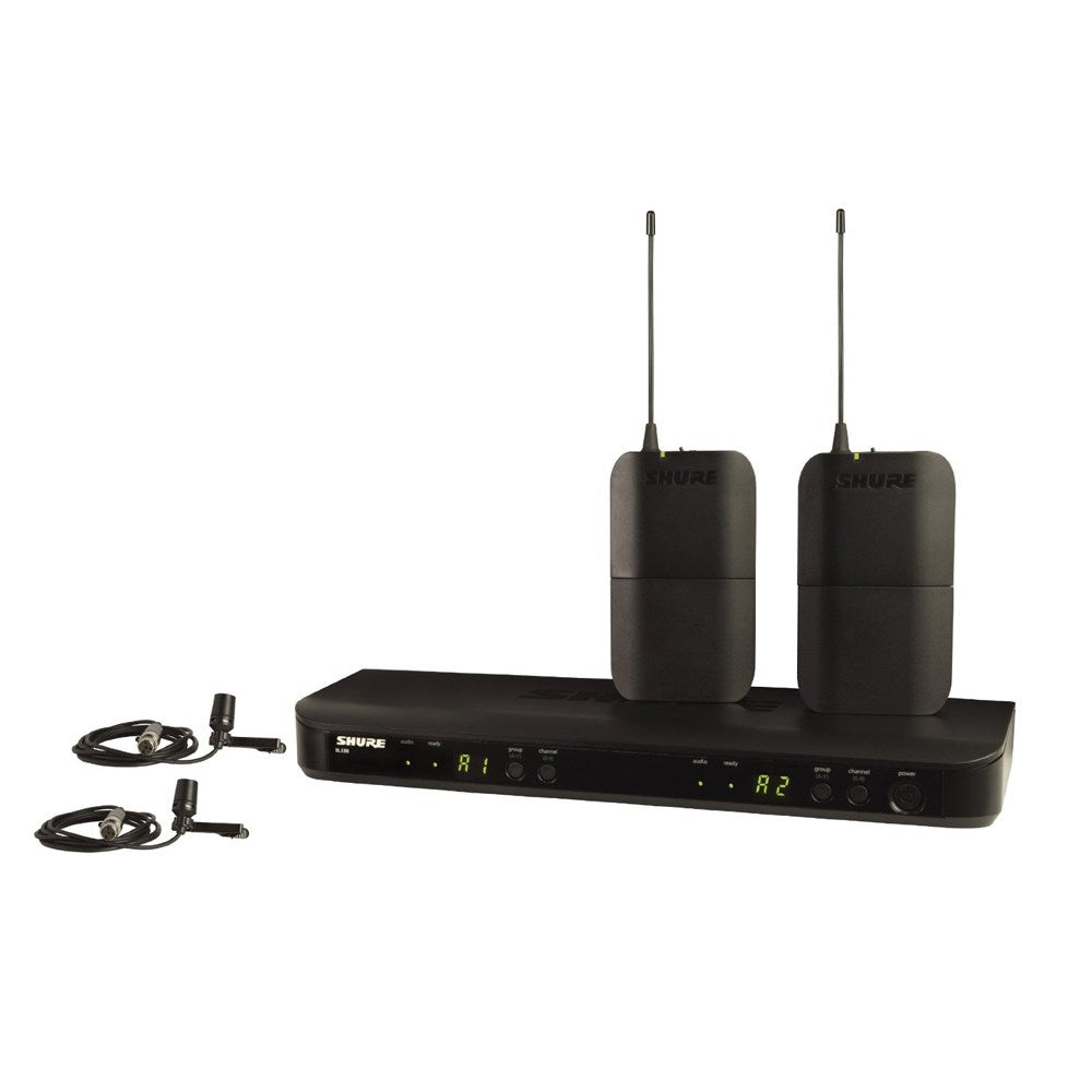 SHURE BLX188/CVL WIRELESS DUAL LAPEL MICROPHONE SYSTEM