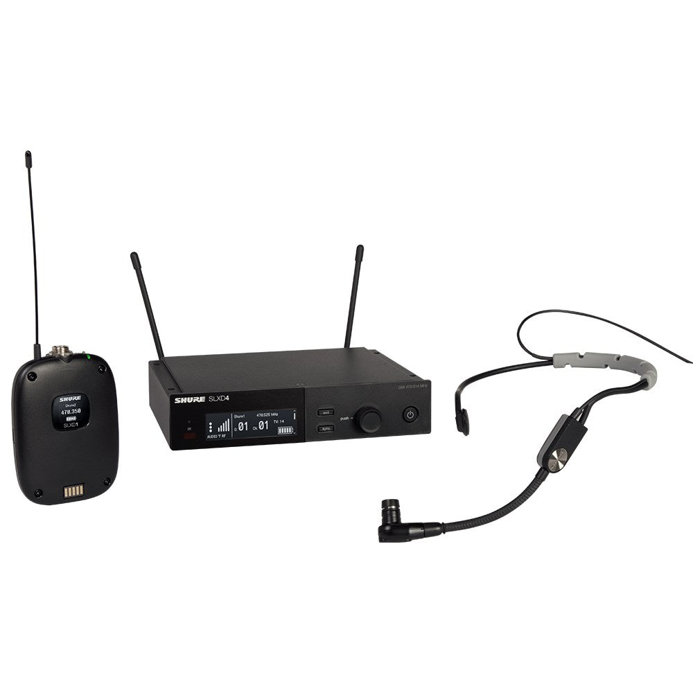 Shure SLX-D System with SLXD1 Transmitter, SM35 Mic and and SLXD4 Digital Wireless Receiver SLXD14/SM35