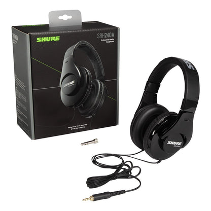 Shure SRH240 Professional Quality Headphones designed for Home Recording & Everyday Listening