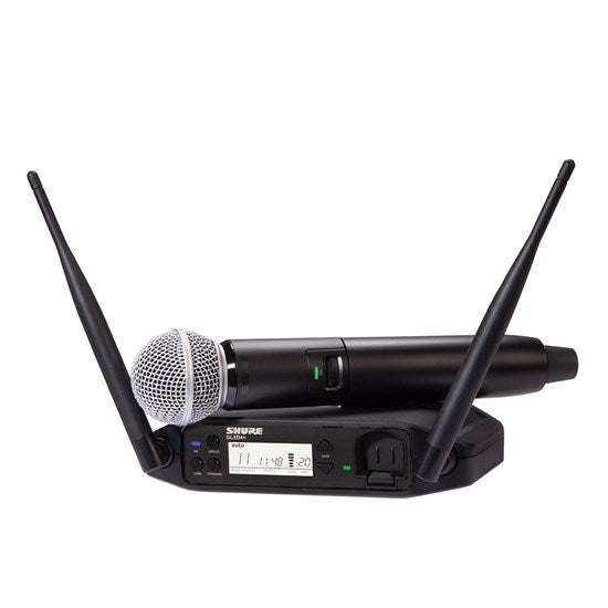 SHURE GLXD24+ SM58 WIRELESS DIGITAL HANDHELD SYSTEM: 2.4GH and 5.8GHz