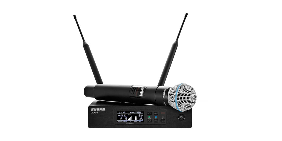 SHURE QLXD24 / BETA58 HANDHELD WIRELESS MICROPHONE SYSTEM