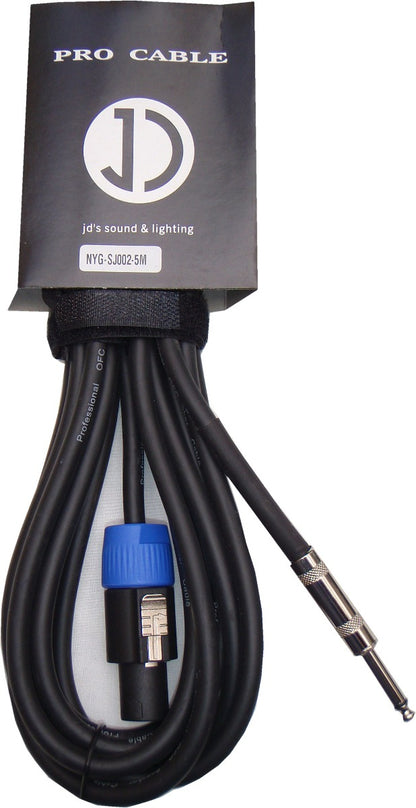 Speakon / 6.5mm Jack speaker cable, 5m SJ002-5M