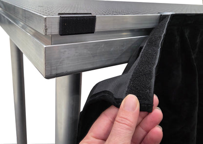 DJ TABLE/ Portable stage panel 61cmx 122cm size, 60cm to 100cm high legs