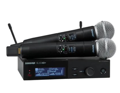 Shure SLXD+ Dual Wireless System with 2 SLXD2/58 SM58 Handheld Transmitters