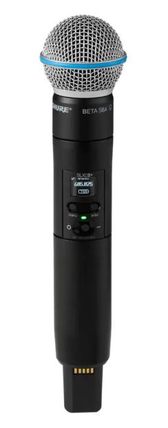 Shure SLXD+ Dual Wireless System with 2 SLXD2/B58 Beta58 Handheld Transmitters