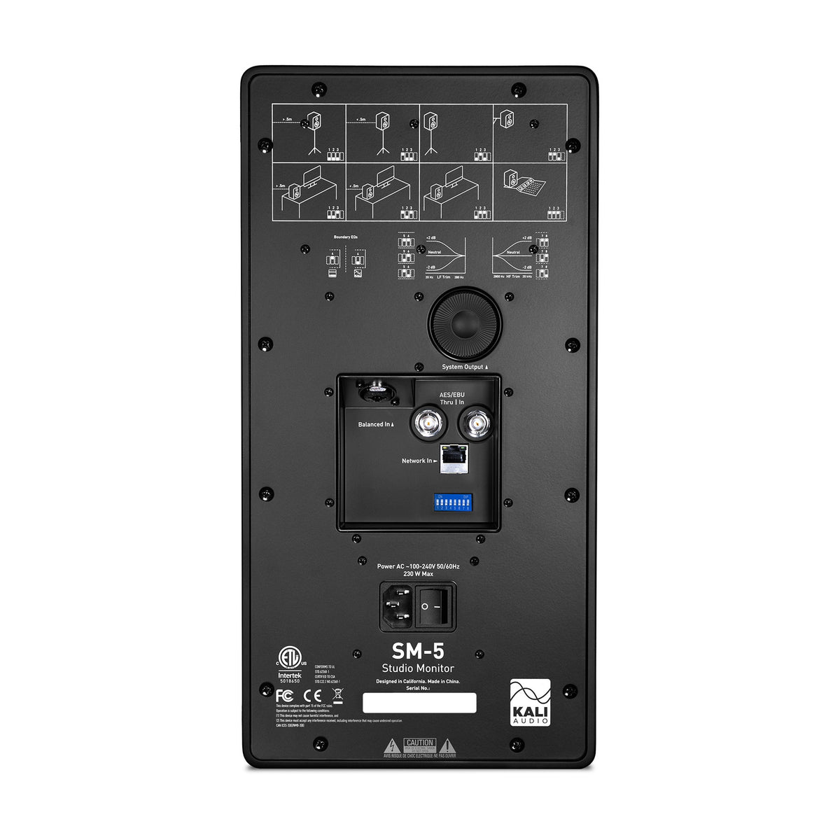 Kali Audio SM-5 - 5 Inch 3-Way Studio Monitor with Network Control