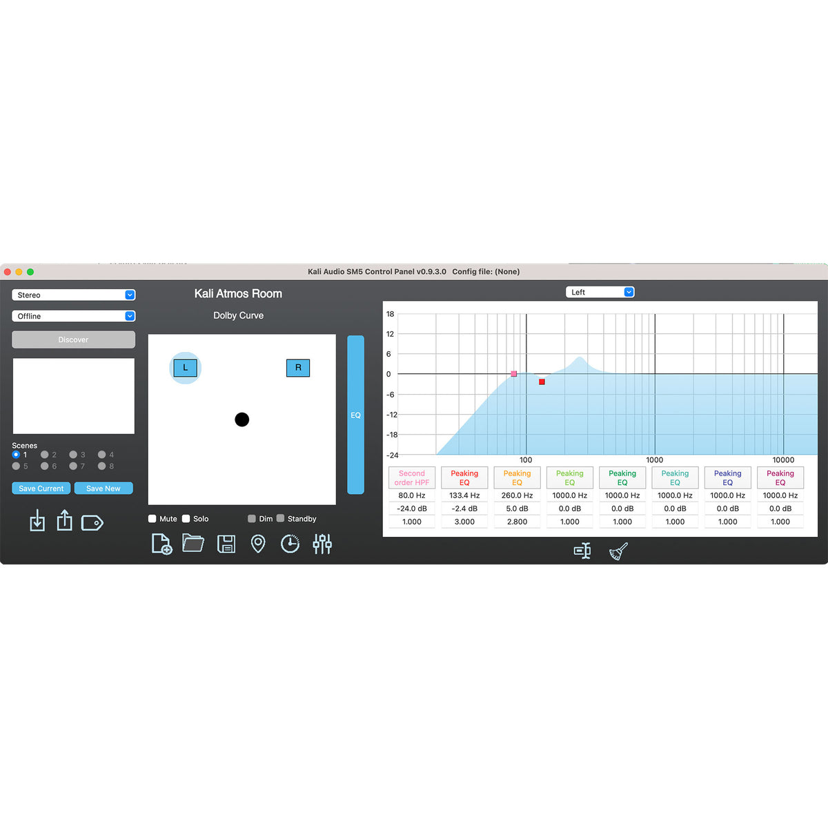 Kali Audio SM-5 - 5 Inch 3-Way Studio Monitor with Network Control