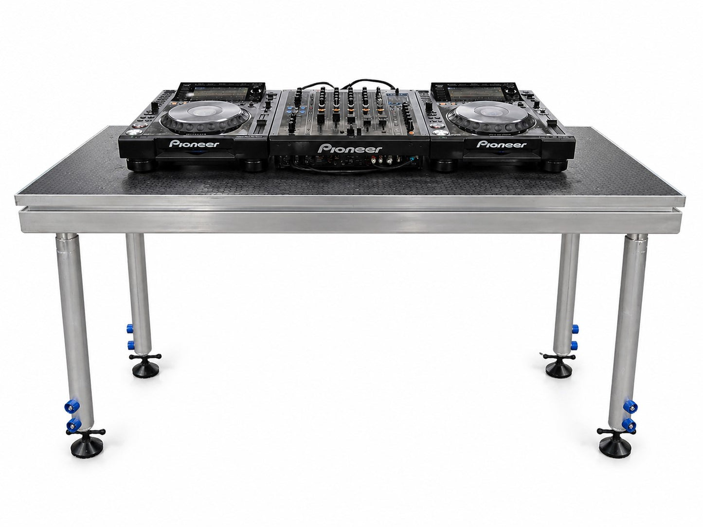 DJ TABLE/ Portable stage panel 61cmx 122cm size, 60cm to 100cm high legs