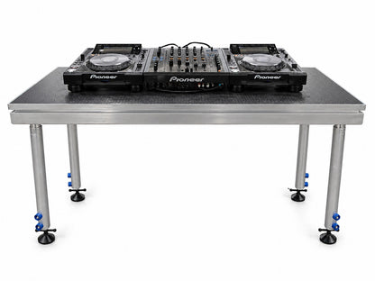 DJ TABLE/ Portable stage panel 61cmx 122cm size, 60cm to 100cm high legs