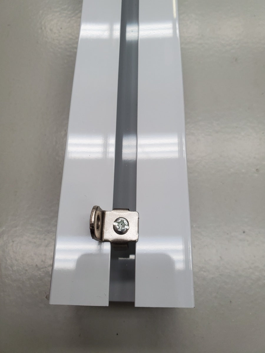 2.4m Heavy duty stage track to attach to ceiling or truss, supplied with runners and joining plate