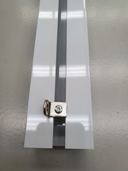 2.4m Heavy duty stage track to attach to ceiling or truss, supplied with runners and joining plate
