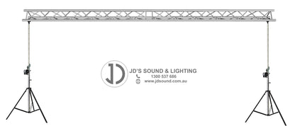 TRI Truss stand - 8m 290mm Tri truss Heavy duty winch up lighting truss