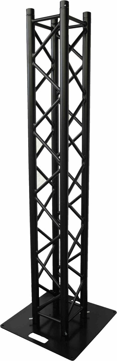 Box truss Black 2m TV / PLASMA Screen Stand package with TV bracket, with 600mm base plate