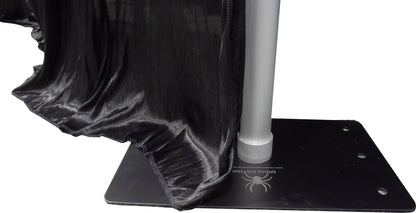 300mm x 300mm x 10mm Base plate with spigot for Pipe and Drape System