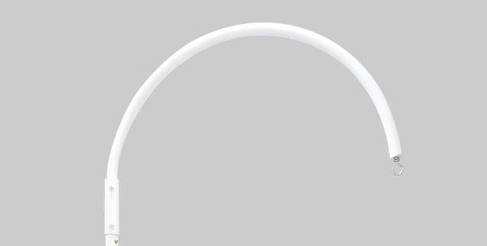 Curved cross bar 60 x 90cm with hook BLACK or WHITE