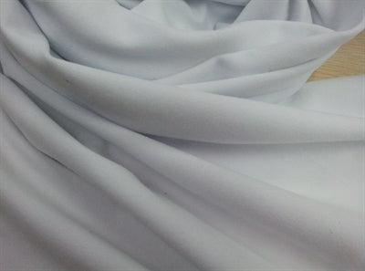 White 4m drop x 5m width velveteen drape - 200GSM