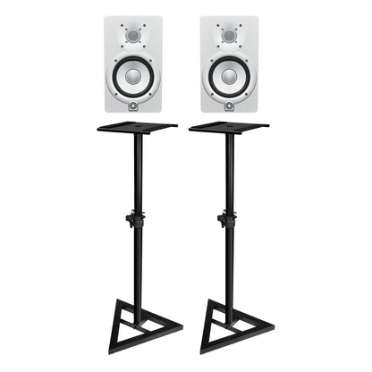 Yamaha HS5W 5" Active Studio Monitors White (Pair) - With MONITOR STANDS