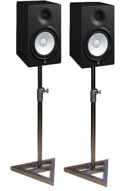 YAMAHA HS8 8" ACTIVE STUDIO MONITORS BLACK (PAIR) - With MONITOR STANDS