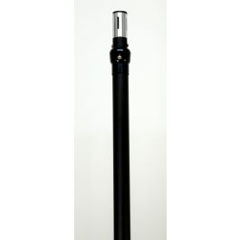 2.4m - 6.1m BLACK Pipe and Drape Telescopic upright - minimum height 2 ...
